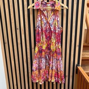 Robert Graham Daisy Cotton & Silk tiered Mini Dress